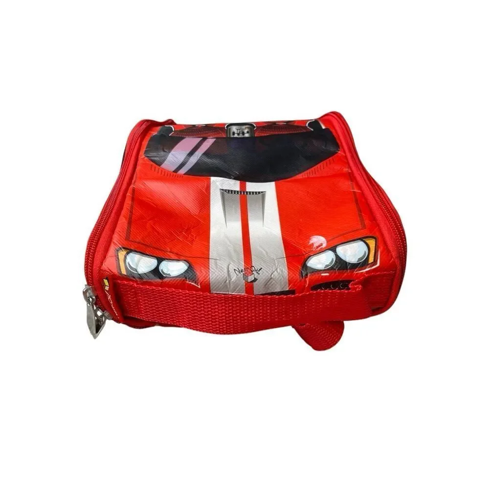 ZipBin Race Car Play Mat Storage Bag Kids Toy Organizer Red Carry Case Boys